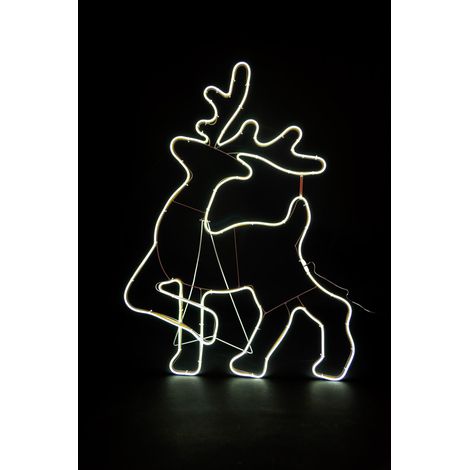 Walking Reindeer Rope Light Silhouette-cool white 100 x 65cm (1/5)