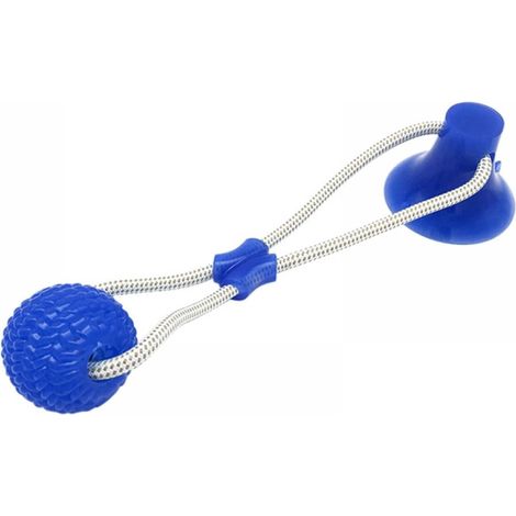 Jouet Pour Chien - Balle Avec Ventouse En Caoutchouc - Pour Chiots Et Chiens Petits - Nettoyage Dentaire Et Stimulation Mentale - 1 Pièce (1/5)