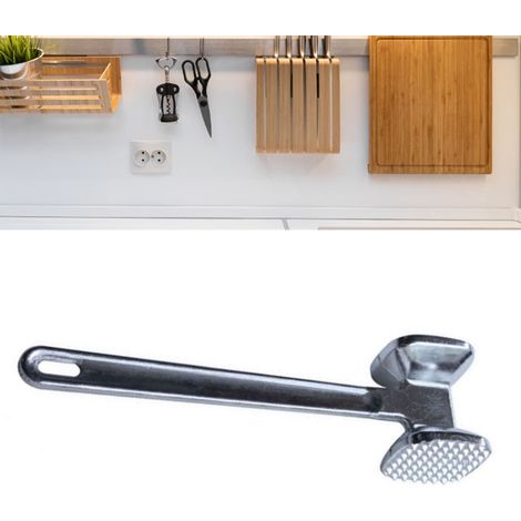 Grand maillet à viande en alliage d'aluminium, attendrisseur à viande, marteau rond, maillet à steak, outil de cuisine, pilon à viande (1/5)