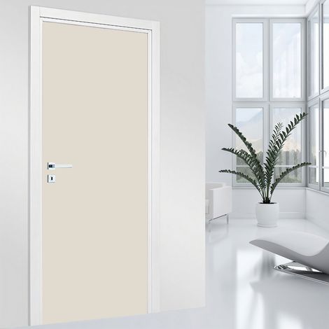Stickers pour porte - Couleur tendance - 73 x 205 cm - Adhésif + Protection MATE (1/2)