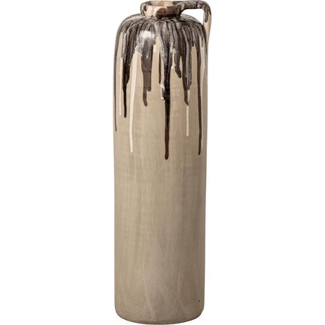 Vase Haut en Céramique "Canyon" 54cm Beige (1/2)