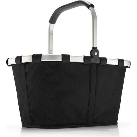 Cabas Courses - 1 Unité - Aluminium Et Polyester - Pliable Et Déperlant - Pour Marché Et Quotidien - Noir 22l (1/5)