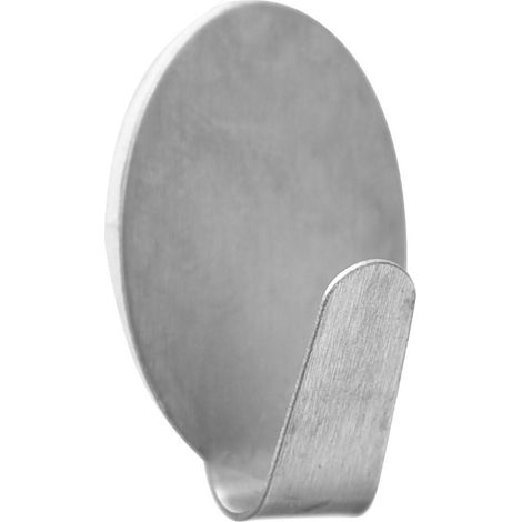 Gancio appendiabiti autoadesivo in acciaio 1,8x2,5 cm (1/4)