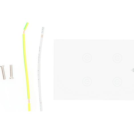 Interrupteur mural tactile WiFi intelligent 4 voies, commande vocale, prise US, 100-240V CA, domotique (1/5)