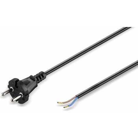 GOOBAY Universal Staubsauger Anschlusskabel, 10 m, schwarz