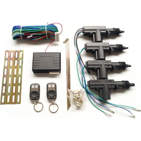 Zentralverriegelungssatz von General Motors mit zwei motorisierten Fernbedienungen.