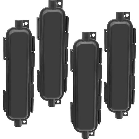 Boîtier de protection étanche en fibre optique LC Coupleur adaptateur IP67 Câblage réseau optique extérieur Housse de protection pour SC/SC, LC Coupleur Connecteur - Noir (1/5)