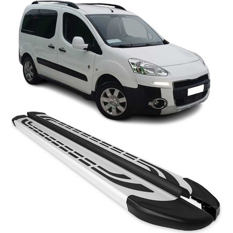 Marchepieds Latéraux pour Peugeot Partner Tepee 2008 à 2018, Marchepied latéral de Voiture en Aluminium, 2 Pcs (1/5)