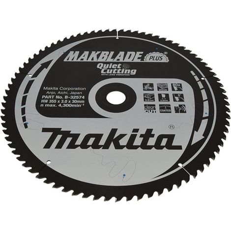 Makita B-32574 Kreissägeblatt Makblade+ TCT 355x30mm 80T Holz (1/2)