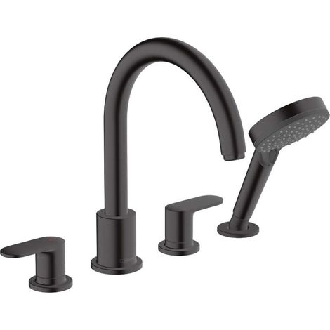 Hansgrohe Vernis Blend - Set bordovasca, montaggio a 4 fori, nero opaco 71456670 (1/5)