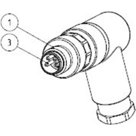 TE Connectivity T4113001051-000 Sensor-/Aktor-Steckverbinder, unkonfektioniert M12 Stecker, gewinkel