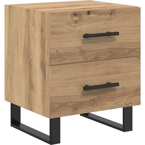 Maison Exclusive - Armadio da Notte Rovere artigianale 40 x 35 x 47,5 cm
