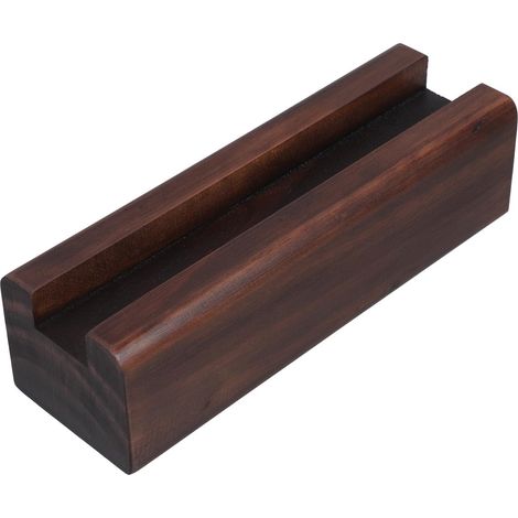 Support de Miroir Pleine Longueur en Bois Marron Antidérapant (1/5)
