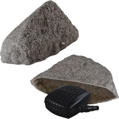 Gartendek Faux rocher cache regard jardin 41 cm gris