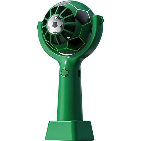 Ventilateur portable-Tour de cou–3 vitesses réglables–Rotation 360° - Recharge USB–Vert–Pour camping, bureau et extérieur (1/5)