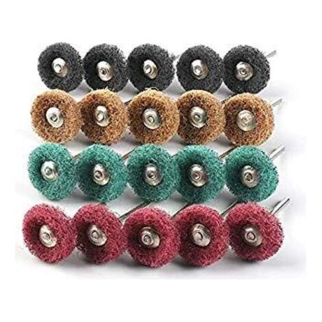 Green Mobility-Lot de 80 disques de polissage pour outils rotatifs Dremel - 25 mm (1/4)