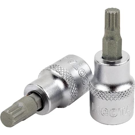 Douille XZN M6, 1/2 pouce, Vielzahn courte (1/2)