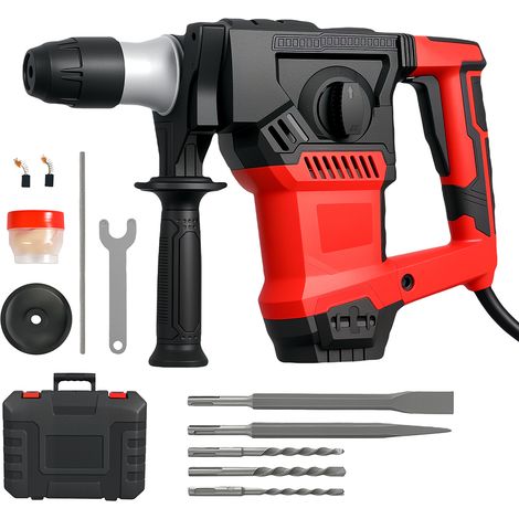 Traderight Hammer Drill Heavy Duty Corded Electric Impact Driver with Bit Set (1/5)