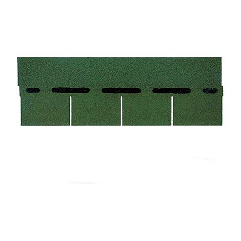 Tegole Canadesi ONDULINE Bardoline rettangolari. Dimensioni 100 x 34 cm. Confezione da 2,32 mq. Colore verde