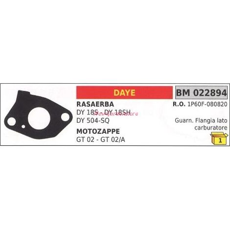 Dichtung Kopf DAYE Motorhacke GT 02 022824