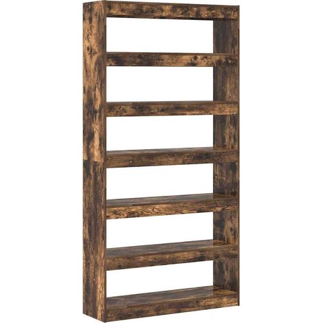 Maison Exclusive - Armadio per Libri Rovere fumé 100 x 30 x 198 cm