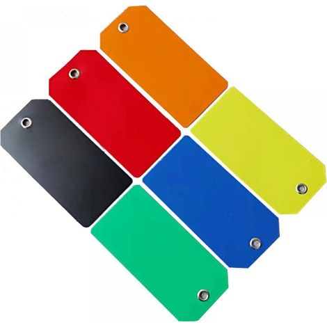 500 leere PVC-Etiketten – vielseitig einsetzbar, 60 x 120 mm, geeignet für Versand und Sortierung. (1/5)