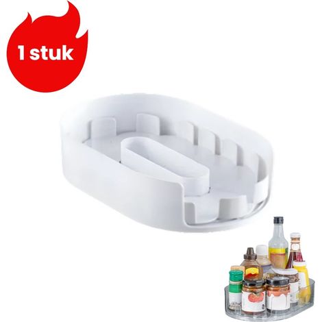 Lot de 1 étagère à boissons pour réfrigérateur organisateur à épices bac à épices blanc (1/5)