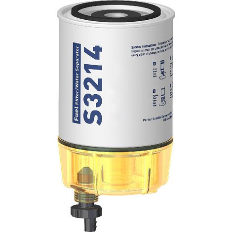 Marine Öl-Wasser-Abscheider-Baugruppe S3214 Becher + Kern BE921410 passend für Mercury Außenbordmotoren, auf Lager. (1/4)