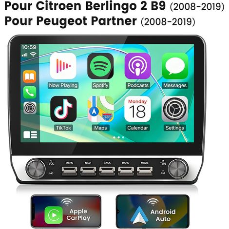 10.1 pouces Carplay Autoradio pour Citroen Peugeot 2008-19 système Linux JUNSUN (1/5)