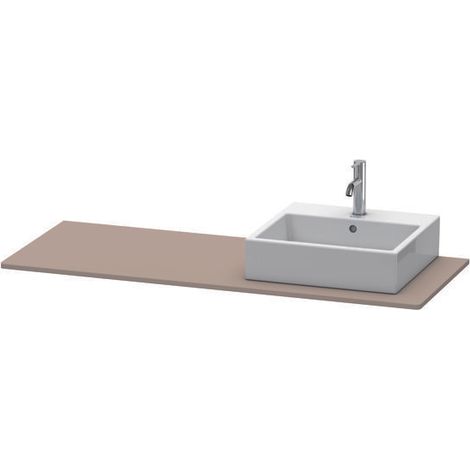 Consolle Duravit XSQUARE 16x1400x550mm con ritaglio dritto in basalto opaco (1/3)