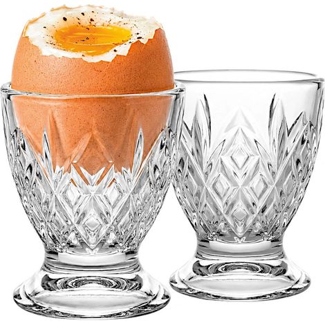 Coquetier en Verre Style Cristal Taillé, 12 Pièces (1/5)