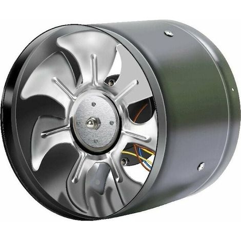 Ventilateur axial pour conduit, acier inoxydable, diamètre 150mm, débit 180m³/h, puissance 32W, indice IPX2, usage ventilation (1/5)