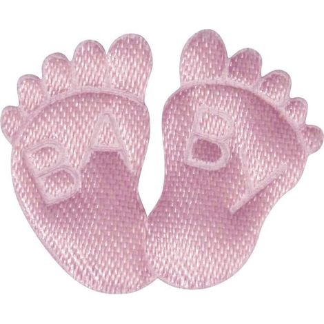 RAYHER - PIEDINI IN TESSUTO ROSA BABY 6PZ