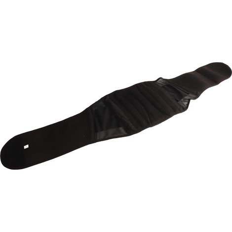 Atmungsaktiver Gewichthebergürtel mit V-förmiger Lendenwirbelstütze, 5 Stahlplatten, 2 Seitenfedern und optimaler Rückenunterstützung. Größe L. (1/5)