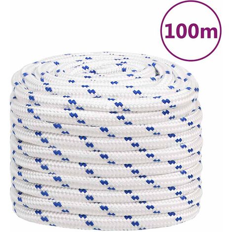 Corde de bateau - Amarrage et nautisme - Polypropylène - Blanc (10000x2x2cm), 16.9kg - PANGIVO (1/5)