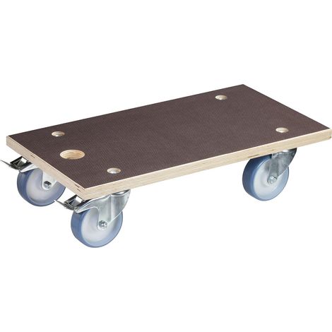 WAGNER Carrello da trasporto MM 1109 I 57,5 x 30 cm - per scatole, elettrodomestici e mobili carichi I portata 500 kg Iimpugnatura incassata I superficie antiscivolo I certificato FSC® - 20134101 (1/4)