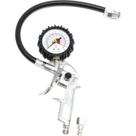 Pistolet de gonflage Air comprimé 0-16 bars Jauge de pression Air Pneu de voiture Moto Pneumatique (1/3)