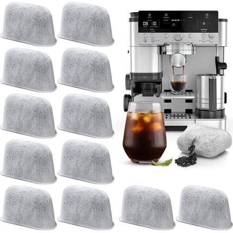 Lot de 12 éléments filtrants pour machines à café en non-tissé pour modèles Ninja ES601 655 701 - Cartouches de rechange - Technologie de filtre à charbon actif - Filtre à eau de rechange (1/5)