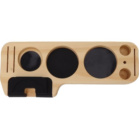 Porte-cartes de table en bois rétro, forme mignonne, porte-photos, porte-cartes, porte-mémos pour la maison et le bureau (TV) (1/5)