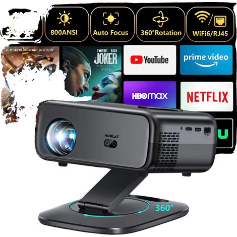 Proyector, brillo de 25000 lúmenes, resolución de 1920x1080p, enchufe europeo. (1/5)