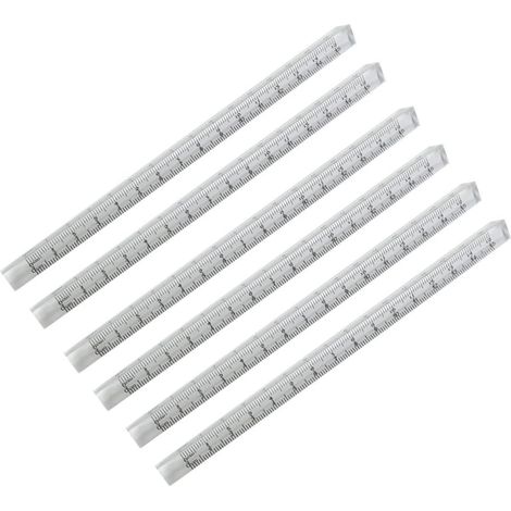 Ensemble de 6 règles transparentes pour le dessin, idéales les (1/5)