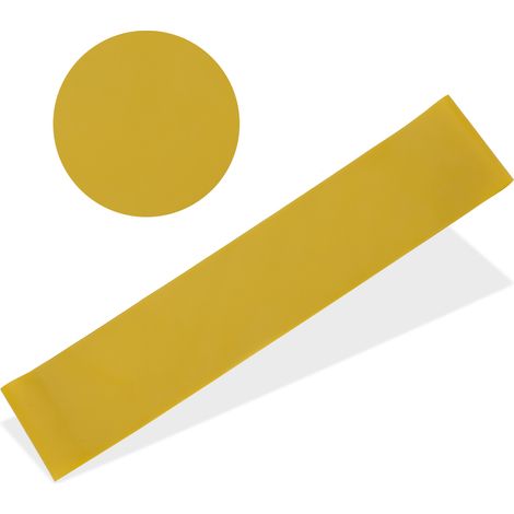 Bandes de résistance élastiques pour exercices de yoga et étirements, boucles pour jambes et chevilles, couleur jaune