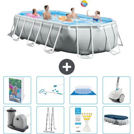 Prism Frame Pool Oval - 503x274x122 cm - 9-teilig S605