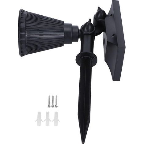 LED Solar Lawn Lights Spotlights with 18pcs Chips for Outdoor Garden Park Yard Spike LampsWhite Light (1/5)