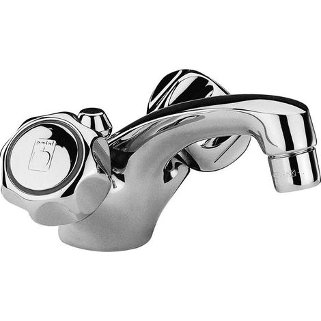 Mezclador monomando de lavabo con conexión flexible Paini Arno 37CR241  Cromo - Desagüe automático 1"1/4