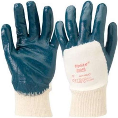 ANSELL 47-400 Gr.09 HYLITE Teilbeschichtet, Strickbund Nitril-Handschuh (1/2)