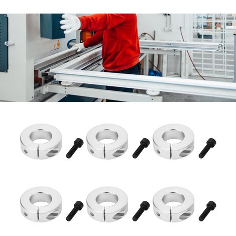 Lot de 6 bagues de retenue d'axe optique SC 4/5", bague de verrouillage, bague de limitation d'ouverture pour arbre de tête de scie SC, manchon de fixation (1/5)