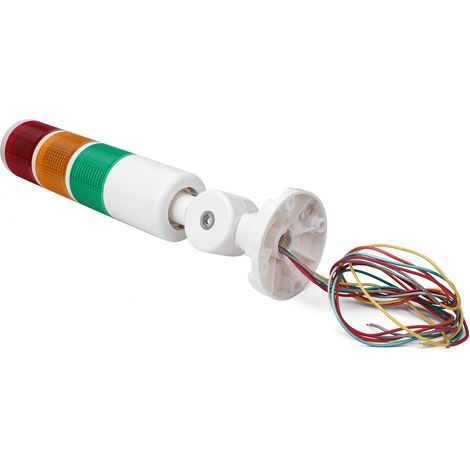 Voyant d'alarme 24 V, 3 couleurs, avec signal sonore, pour machines-outils CNC et applications industrielles. (1/5)