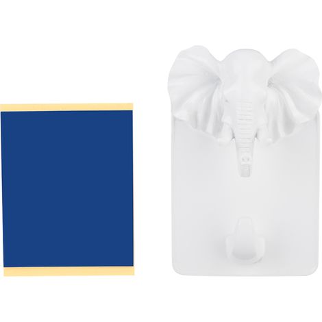 Crochet Mural Tête D éléphant En Résine Pour Manteau Clés Décoration Intérieure Lot De 1 (1/5)