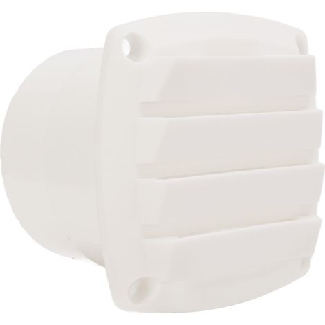 Bouche d'aération ronde marine en plastique, grille d'évacuation d'air pour bateau, caravane, camping-car, bouche à volets droits avec tuyau (1/5)